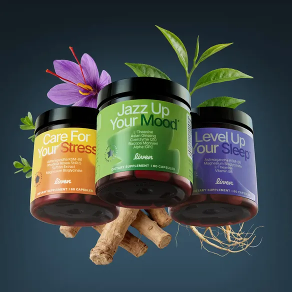 Liven supplements jars
