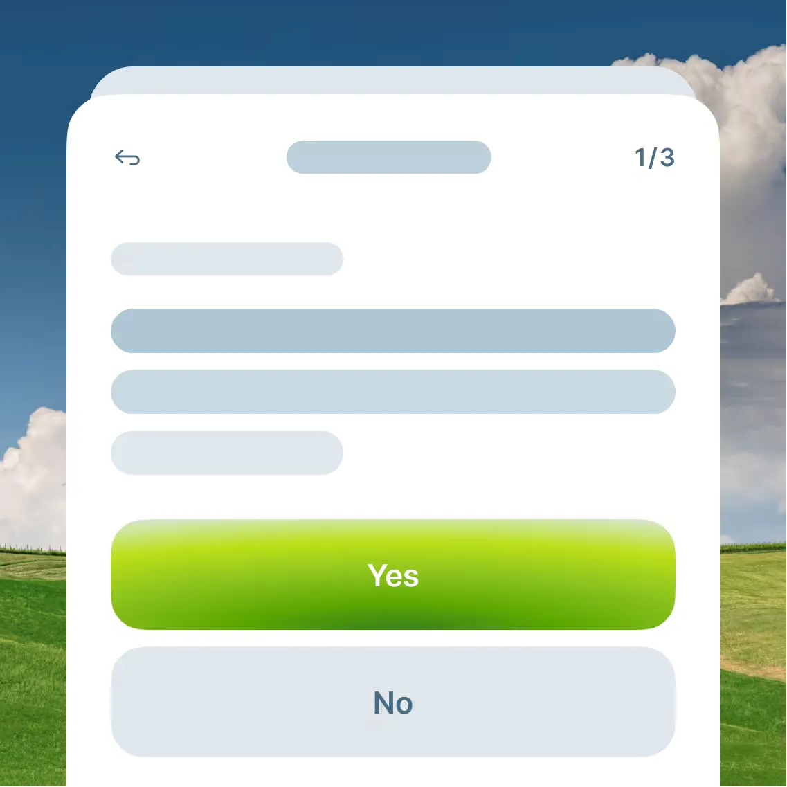 Practicing a real-life scenario in the Liven app