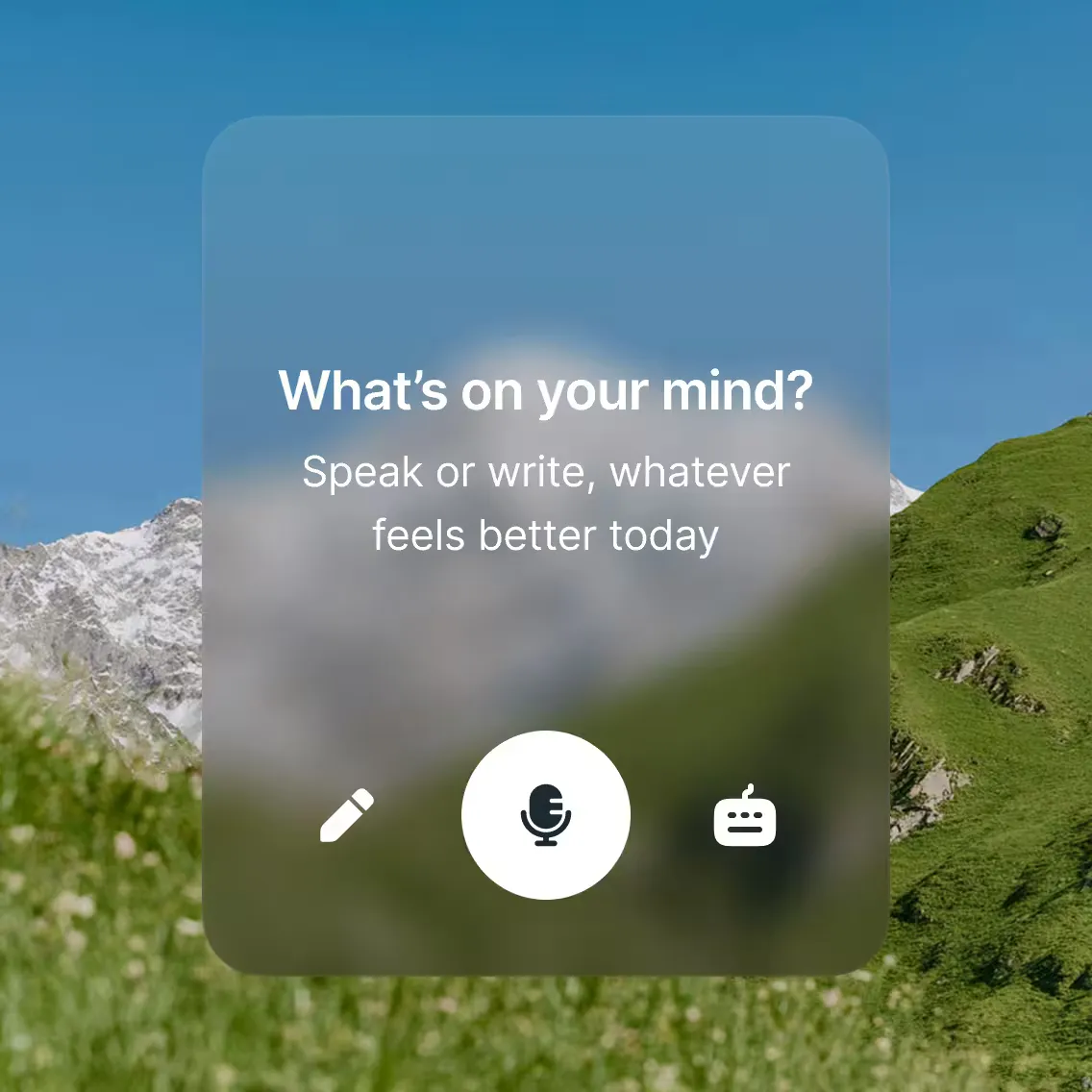 What's on your mind?
