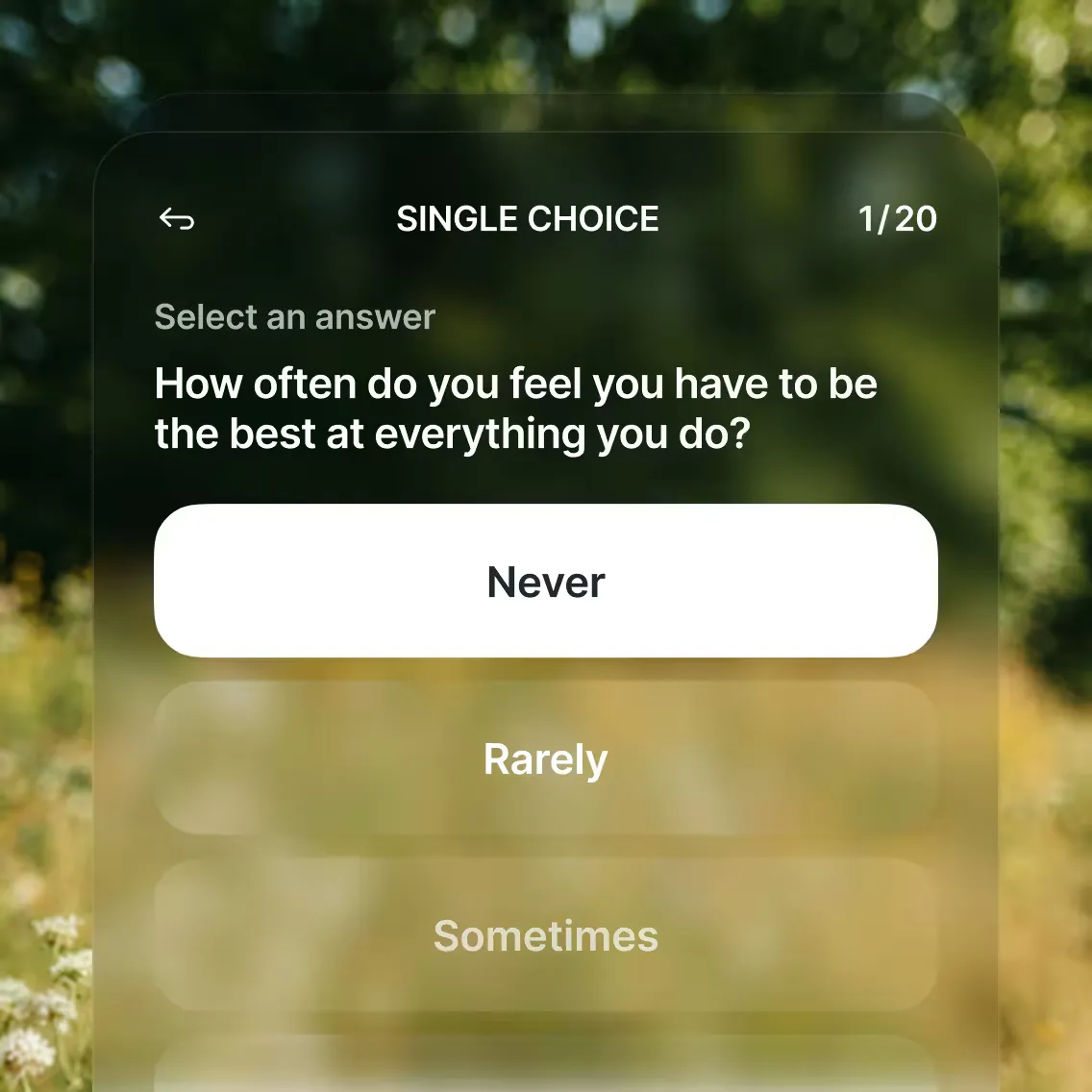 Single choice