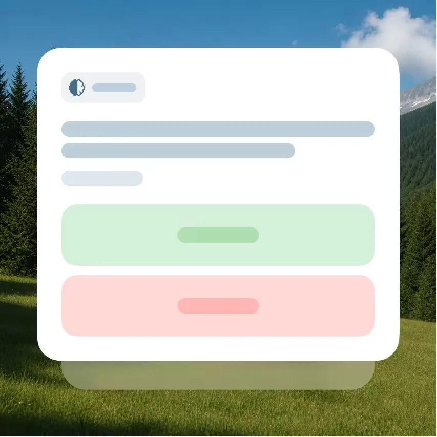 Catching a thought in the Liven app