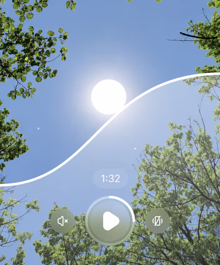 A guided breathing practice for the afternoon dip in the Liven app