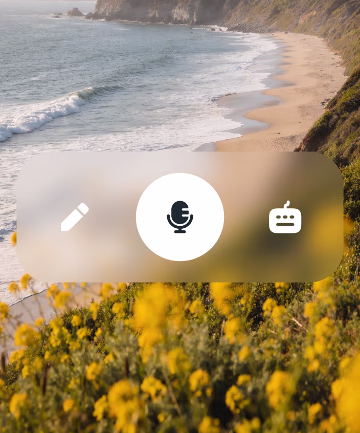 Journaling in the Liven app in the evening