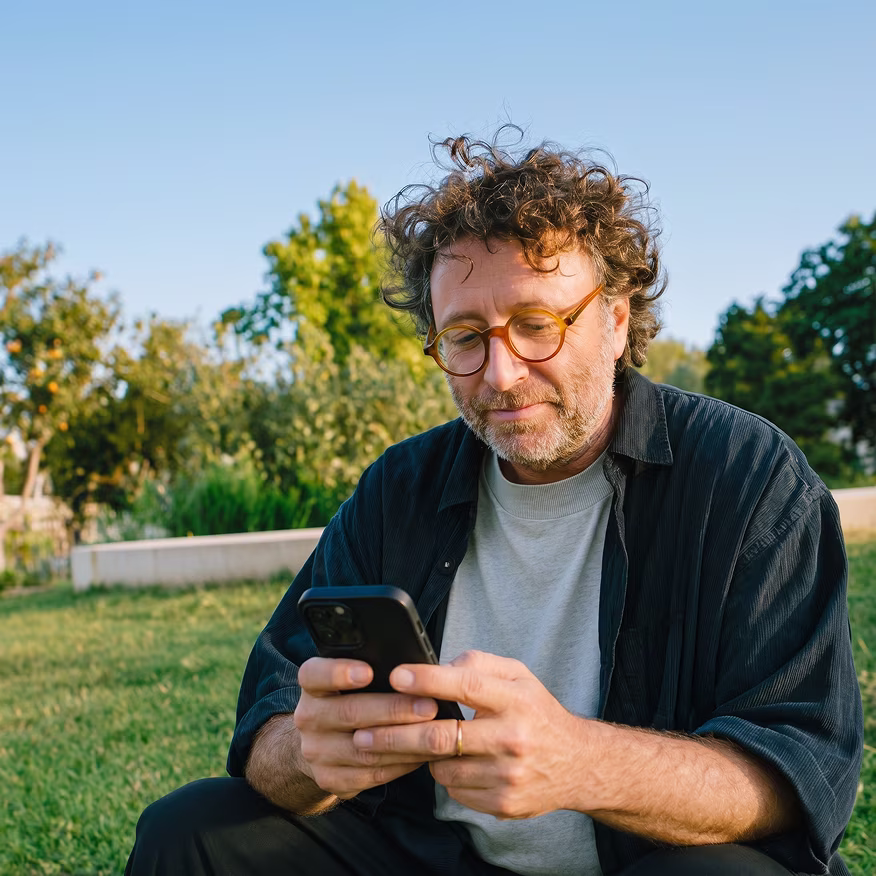Person using the Liven self-guided CBT app